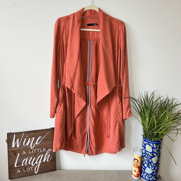Max Jeans Spiced Coral Duster Jacket - Picture 4 of 13